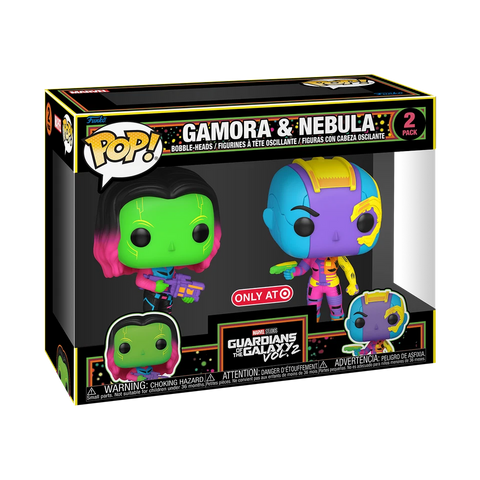 POP! Marvel Studios 2 Pack: Guardians of The Galaxy Vol 2 - Gamora & Nebula (Target Exclusive) (Funko POP!) Figure and Box