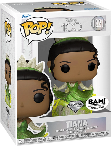 POP! Disney 100 #1321: Tiana (Diamond Collection) (BAM! Exclusive) (Funko POP!) Figure and Box w/ Protector