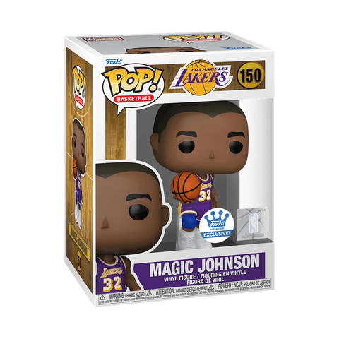 POP! Basketball #150: Los Angeles Lakers - Magic Johnson (Funko.com Exclusive) (Funko POP!) Figure and Box w/ Protector