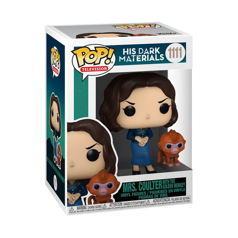 POP! Television #1111: His Dark Materials - Mrs Coulter with The Golden Monkey (Funko POP!) Figure and Box w/ Protector