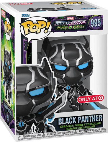 POP! Marvel #995: MechStrike Monster Hunters - Black Panther (Target Exclusive) (Funko POP!) Figure and Box w/ Protector