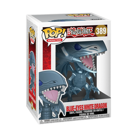 POP! Animation #389: Yu-Gi-Oh! Blue-Eyes White Dragon (Funko POP!) Figure and Box w/ Protector