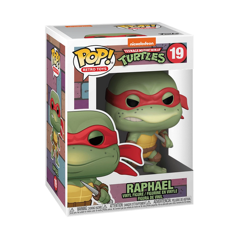 POP! Retro Toys #19: Teenage mutant Ninja Turtles - Raphael (Nickelodeon) (Funko POP!) Figure and Box w/ Protector