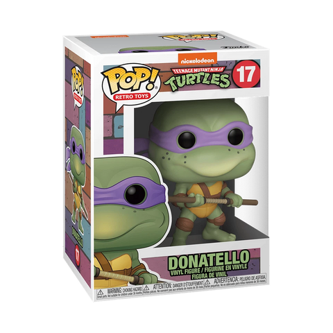 POP! Retro Toys #17: Teenage mutant Ninja Turtles - Donatello (Nickelodeon) (Funko POP!) Figure and Box w/ Protector