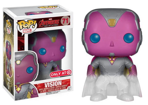 POP! Marvel #71: Avengers Age of Ultron - Vision (Target Exclusive) (Funko POP!) Figure and Box w/ Protector
