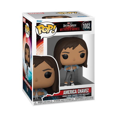 POP! Marvel Studios #1002: Doctor Strange in the Multiverse of Madness - America Chavez (Funko POP!) Figure and Box w/ Protector
