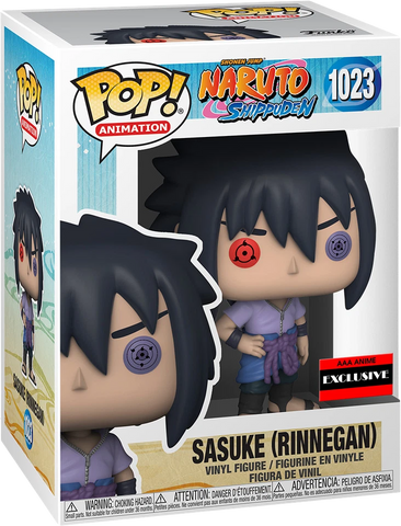 POP! Animation #1023: Shonen Jump Naruto Shippuden - Sasuke (Rinnegan) (AAA Anime Exclusive) (Funko POP!) Figure and Box w/ Protector