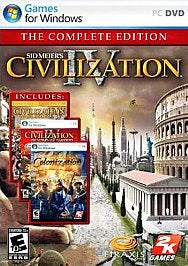 Sid Meiers Civilization IV: The Complete Edition (PC Game) Pre-Owned: Disc, Manual, and Case