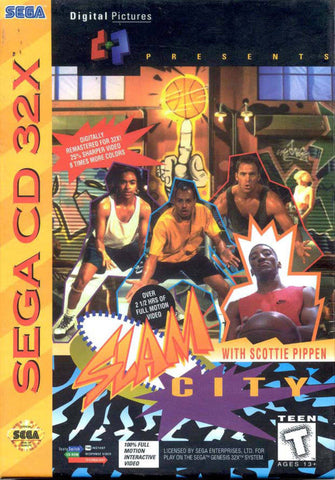 Slam City with Scottie Pippen (Sega CD 32X) Pre-Owned: Game and Box