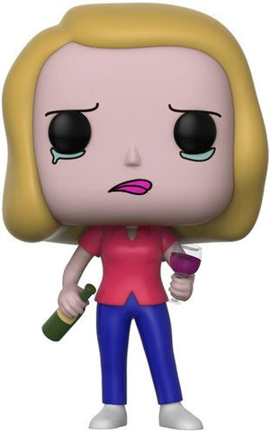 POP! Animation #301: Rick and Morty - Beth with Wine Glass (Funko POP!) Figure and Box w/ Protector