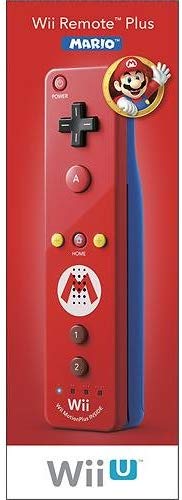 Wireless Controller w/ MotionPlus - Official - Red & Blue - MARIO Edition (Nintendo Wii) Pre-Owned