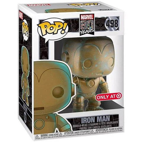 POP! Marvel #498: Marvel 80 Years - Iron Man (Target Exclusive) (Funko POP! Bobble-Head) Figure and Box w/ Protector