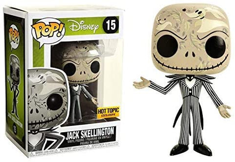POP! Disney #15: Nightmare Before Christmas - Jack Skellington (Hot Topic Exclusive) (Funko POP!) Figure and Box w/ Protector