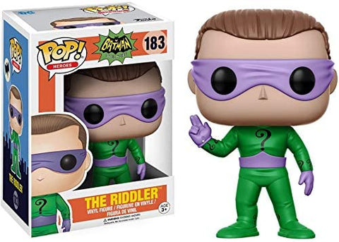 POP! Heroes #183: Batman Classic TV Show - The Riddler (Funko POP!) Figure and Box w/ Protector