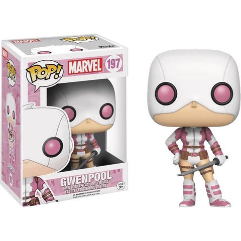 POP! Marvel #197: Gwenpool (Funko POP! Bobble-Head) Figure and Box w/ Protector