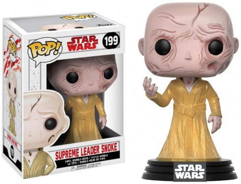 POP! Star Wars #199: Supreme Leader Snoke (Funko POP! Bobble-Head) Figure and Box w/ Protector
