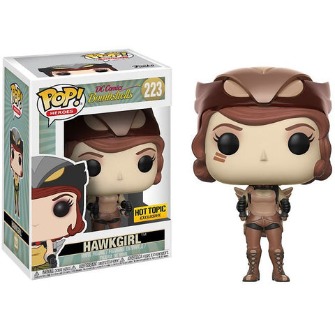 POP! Heroes #223: DC Comics Bombshells - Hawkgirl (Hot Topic Exclusive) (Funko POP!) Figure and Box w/ Protector