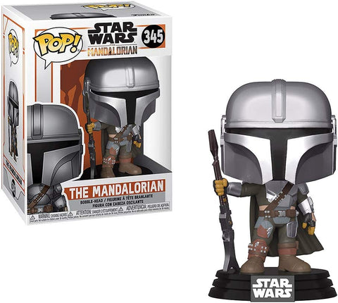 POP! Star Wars #345: The Mandalorian (Funko POP! Bobble-Head) Figure and Box w/ Protector