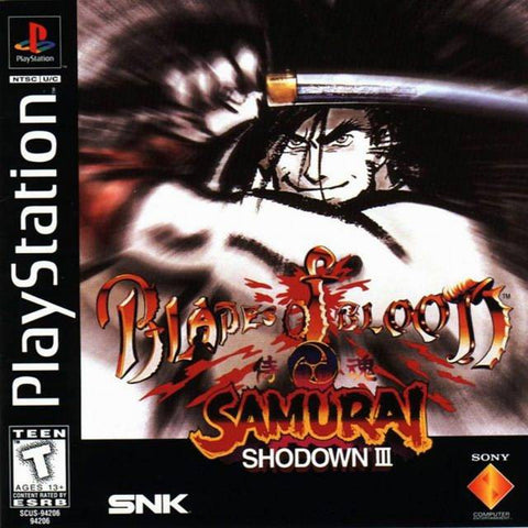 Samurai Shodown III: Blades of Blood (Playstation 1) Pre-Owned: Game, Manual, and Case
