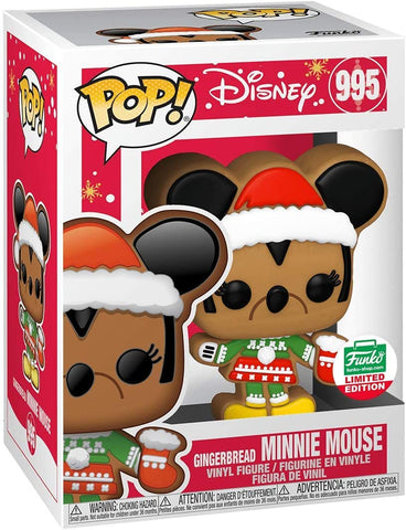 POP! Disney #995: Gingerbread Minnie Mouse (Funko Shop Limited Edition) (Funko POP!) Figure and Box w/ Protector