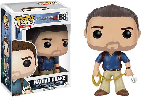 POP! Games #88: Uncharted 4 A Thief's End - Nathan Drake (Funko POP!) Figure and Box w/ Protector