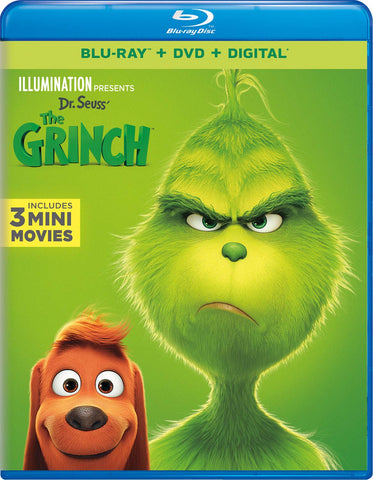 Dr. Seuss' The Grinch (Illumination Presents) (Blu-ray + DVD) Pre-Owned
