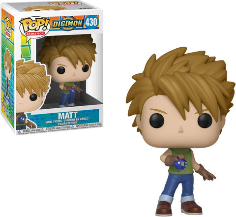 POP! Animation #430: Digimon - Matt (Funko POP!) Figure and Box w/ Protector