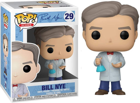POP! Icons #29: Bill Nye (Funko POP!) Figure and Box w/ Protector
