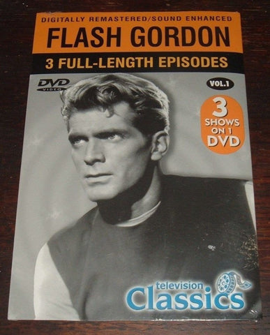 Flash Gordon Vol. 1: Flash Gordon and the Planet of Death / Deadline at Noon / The Subworld Revenge (DVD) Pre-Owned
