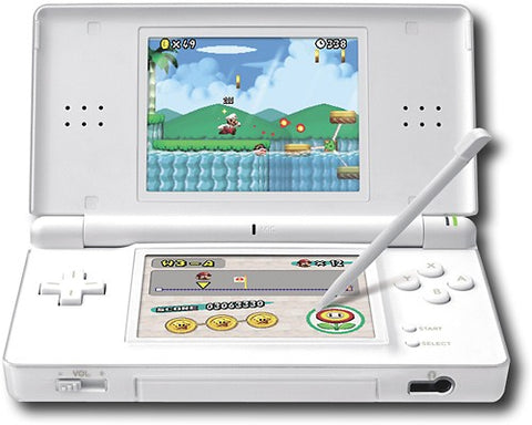 BROKEN: System ONLY - Polar White (Nintendo DS Lite) Pre-Owned (As Is/Broken/For Parts)