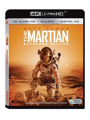 The Martian (Extended Edition) (4K Ultra HD + Blu Ray Combo) Pre-Owned: Discs and Case