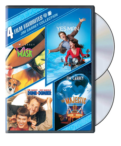 Jim Carrey Collection: (Dumb and Dumber, The Majestic, The Mask, Yes Man) (DVD) Pre-owned