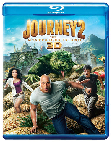 Journey 2: The Mysterious Island (Blu Ray 3D + Blu Ray + DVD Combo) Pre-Owned: Discs and Case