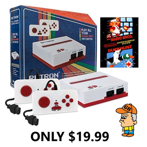 System - Red/White (Hyperkin) (RetroN 1) NEW + Super Mario Bros./Duck Hunt