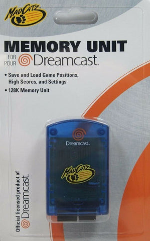 Memory Card: MadCatz - Blue (Sega Dreamcast) Pre-Owned