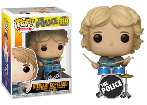 POP! Rocks #119: The Police - Stewart Copeland (Funko POP!) Figure and Box w/ Protector