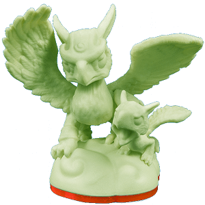 GLOW-IN-THE-DARK SONIC BOOM (Variant) Air (Skylanders Giants) Pre-Owned: Figure Only