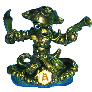 GOLD WASH BUCKLER (Variant / SWAP-able) Water (Skylanders Swap Force) Pre-Owned: Figure Only