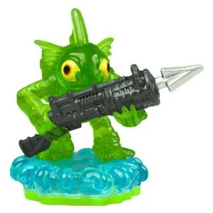 CLEAR GREEN GILL GRUNT (Series 1) Water (Skylanders Spyro's Adventure) Pre-Owned: Figure Only