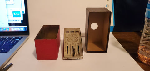 RE-CORD-O - Recording Promotional Coin Bank w/KEY  (Mfg. by HLJ Specialty Co., Waterbury, Conn.) Fidelity Investment Association, Wheeling, West Virginia (Pre-Owned)