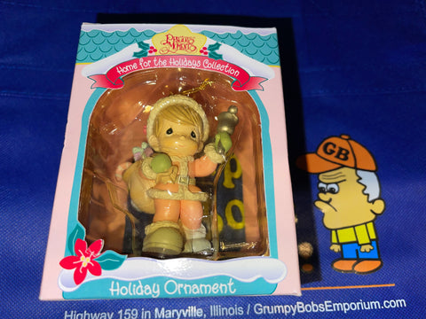 Precious Moments - Holiday Ornament (Santa Claus Bell Ringer) (Home of the Holidays Collection) (1995) (Expressions by Enesco) Pre-Owned: Ornament and Box