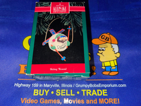 Skiing 'Round (1992) (Hallmark Keepsake) Pre-Owned: Ornament and Box