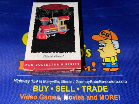 Locomotive #1 (1994) (Yuletide Central) Train Engine (Collector's Series) Pressed Tin (Hallmark Keepsake) Pre-Owned: Ornament and Box