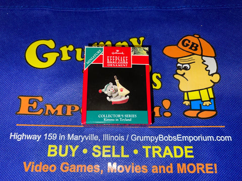 Kittens in Toyland (1990) (#3 OF 5) (Miniature) (Collector's Series) (Hallmark Keepsake) Pre-Owned: Ornament and Box