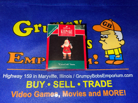 "Coca-Cola" Santa (Miniature) (1991) (Hallmark Keepsake) Pre-Owned: Ornament and Box