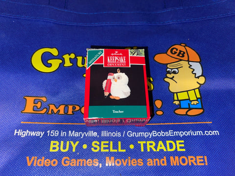 Teacher (Miniature) (1990) (Hallmark Keepsake) Pre-Owned: Ornament and Box