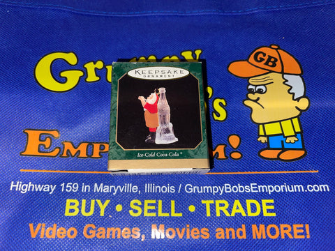 Ice-Cold Coca Cola (Miniature) (1997) Robert Chad (Hallmark Keepsake) Pre-Owned: Ornament and Box