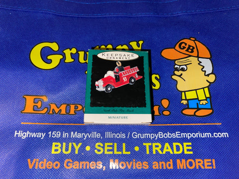 North Pole Fire Truck (Miniature) (1993) (Hallmark Keepsake) Pre-Owned: Ornament and Box