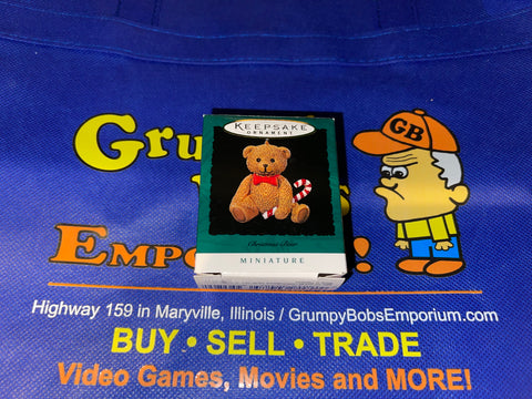 Christmas Bear (Miniature) (1996) Ed Seale (Hallmark Keepsake) Pre-Owned: Ornament and Box