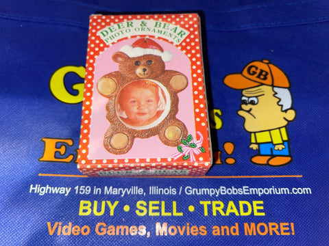 Bear Photo Ornament (1985) Pre-Owned: Ornament and Box